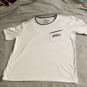 Maker's Mark White Tee with Black Accents